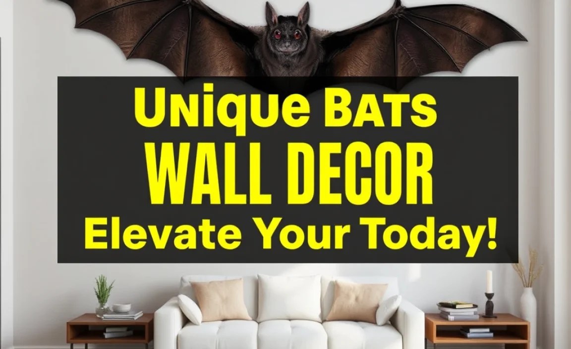 Unique Bats For Wall Decor: Elevate Your Space Today!