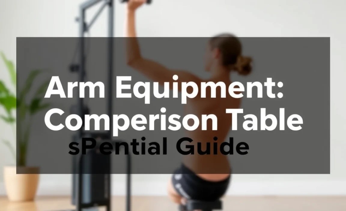 Arm Exercise Equipment: A Comparison Table