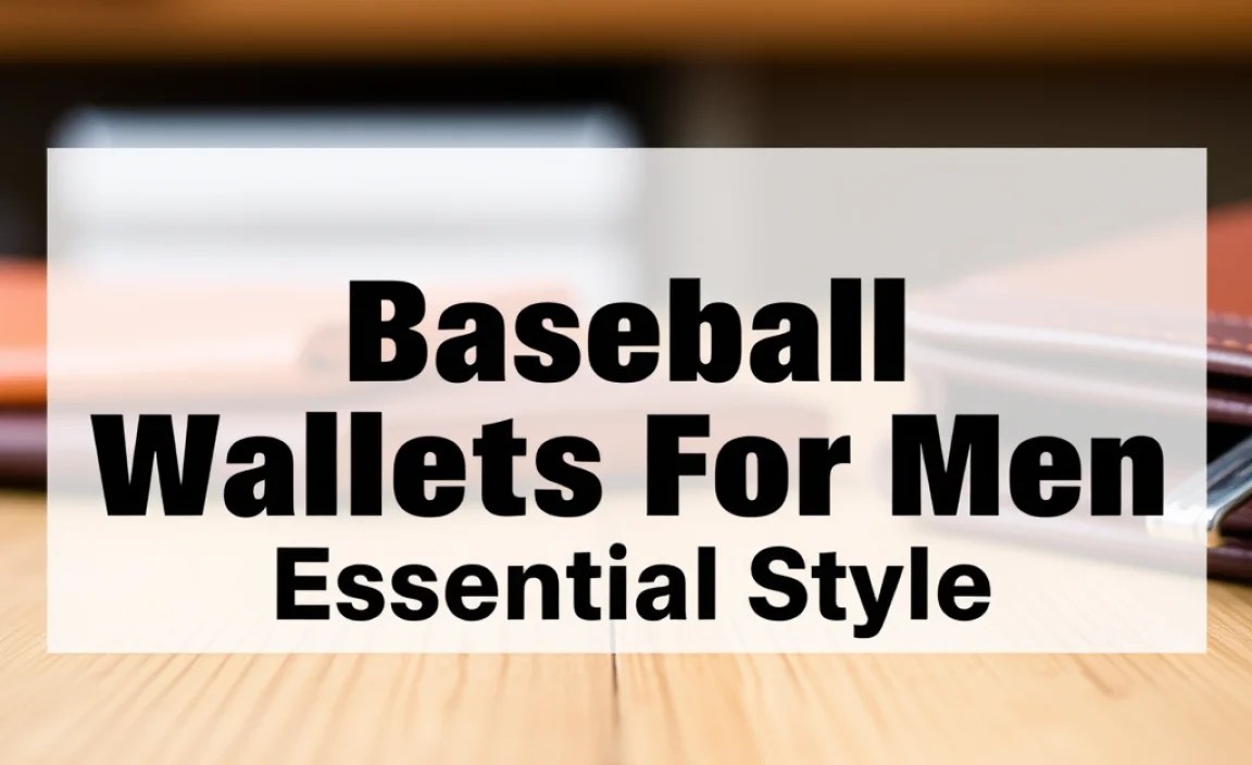 Baseball Wallets For Men: Essential Style