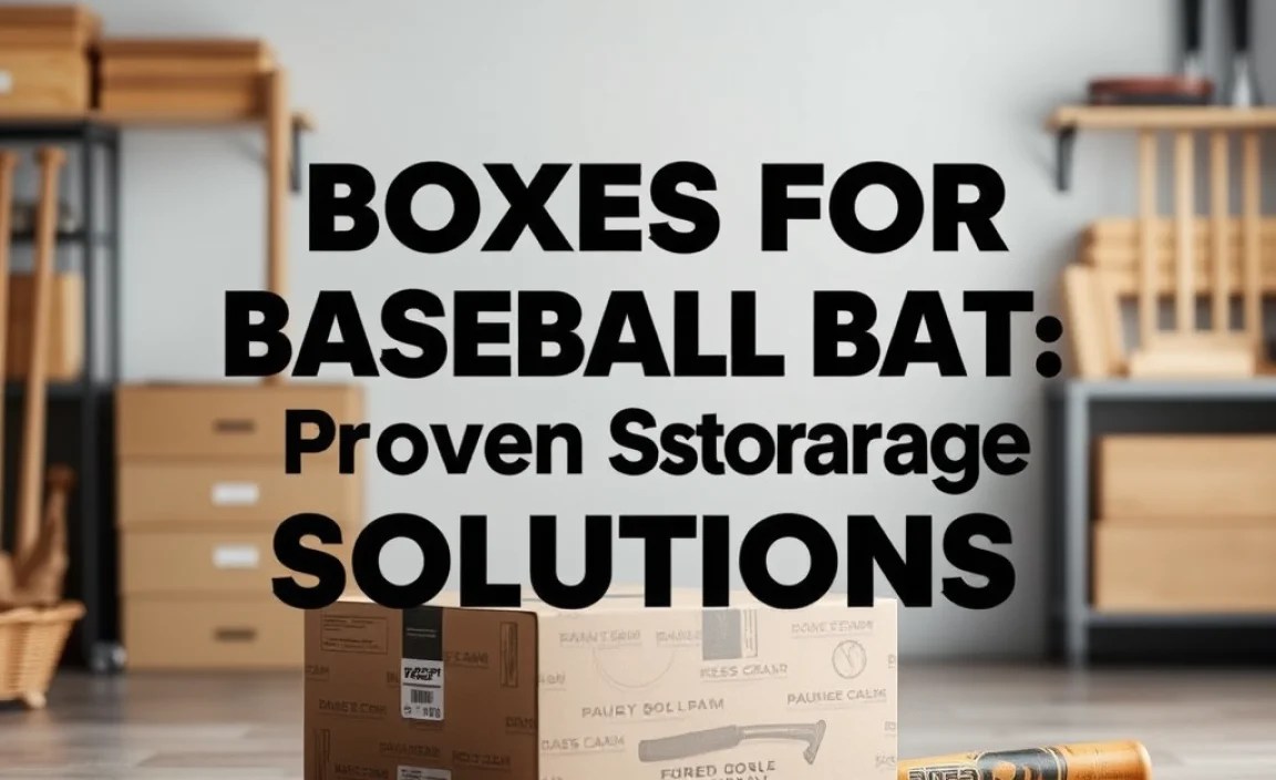Boxes for Baseball Bats: Proven Storage Solutions