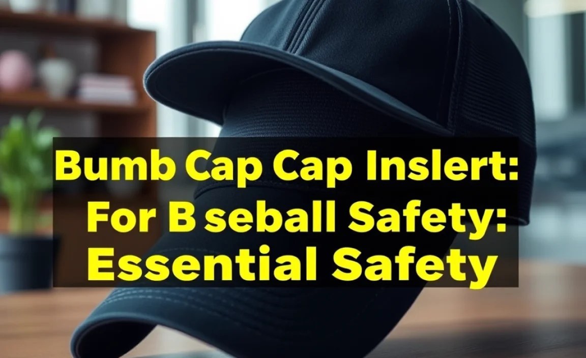 Bump Cap Insert For Baseball Caps: Essential Safety