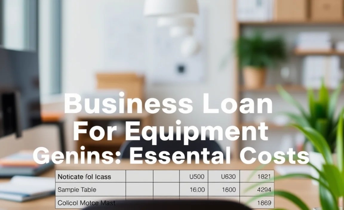 Calculating Essential Costs: A Sample Table