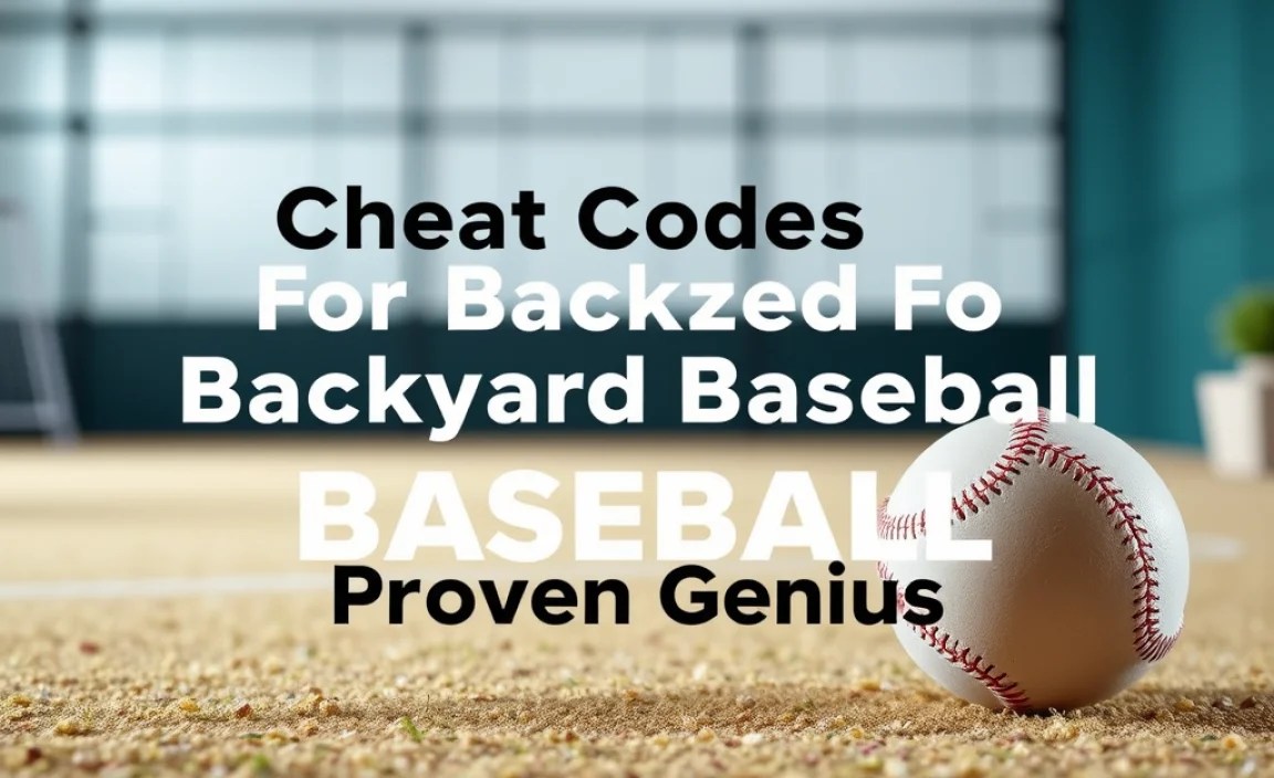 Cheat Codes For Backyard Baseball: Proven Genius