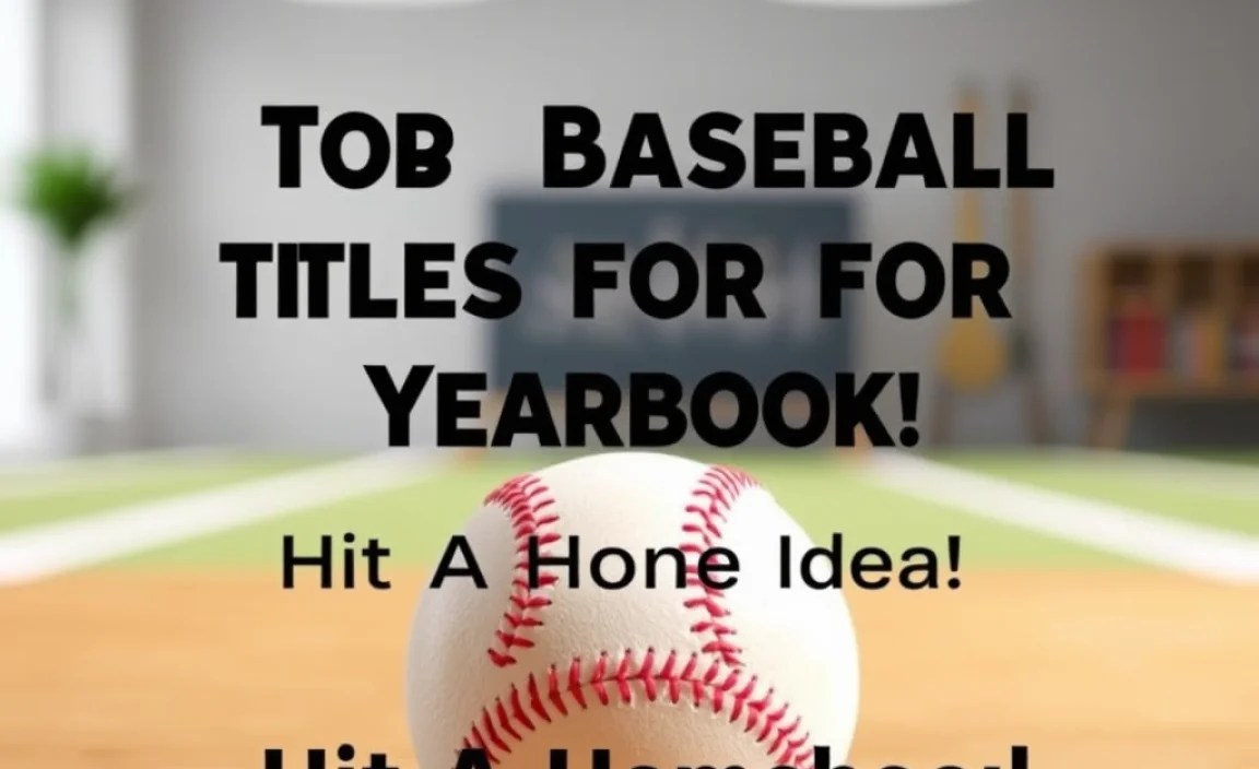 Classic Baseball Yearbook Title Ideas