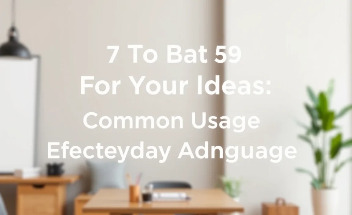 Common Usage in Everyday Language