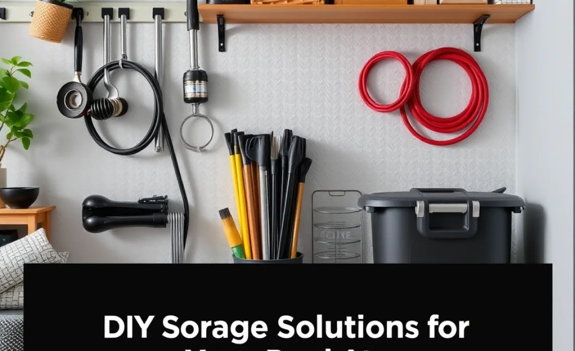 DIY Storage Solutions for Your Pool Area