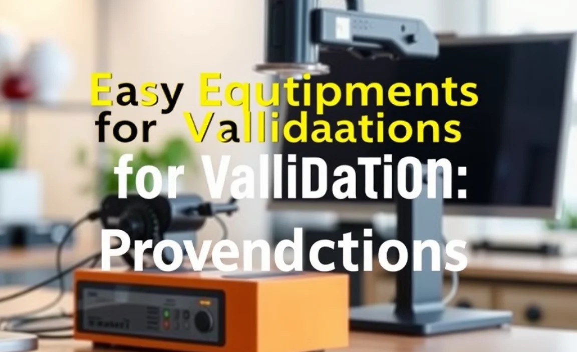 Easy Equipments for Validation: Proven Solutions