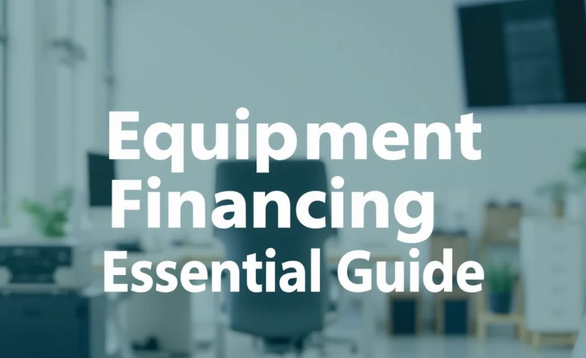 Equipment Financing For Startups: Essential Guide