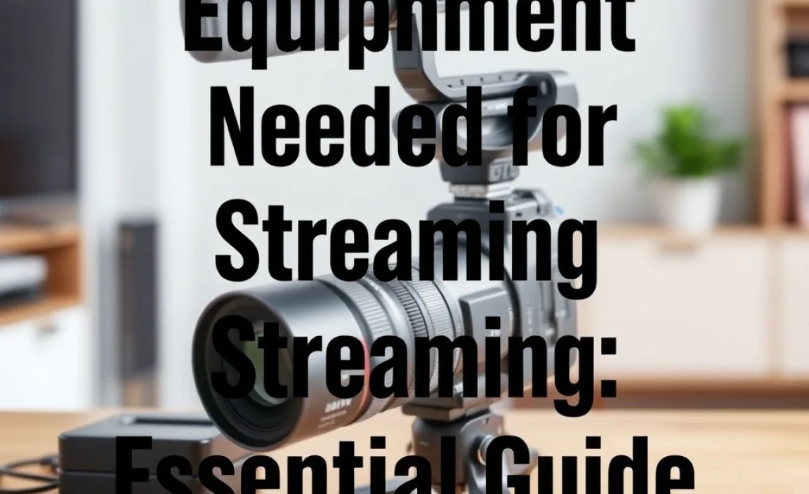 Equipment Needed For Streaming: Essential Guide