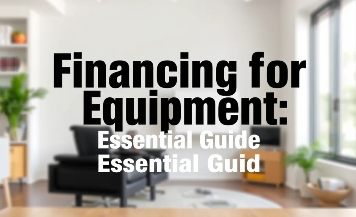 Financing for Equipment: Essential Guide