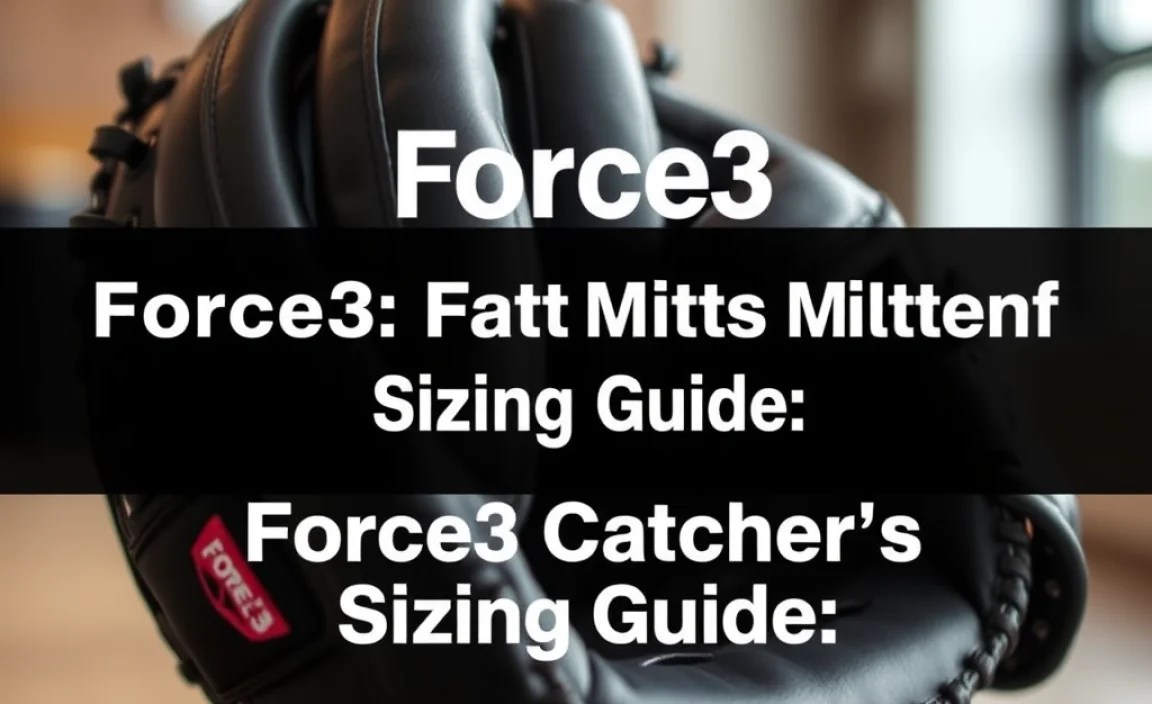 Force3 Catcher’s Mitt Specifics