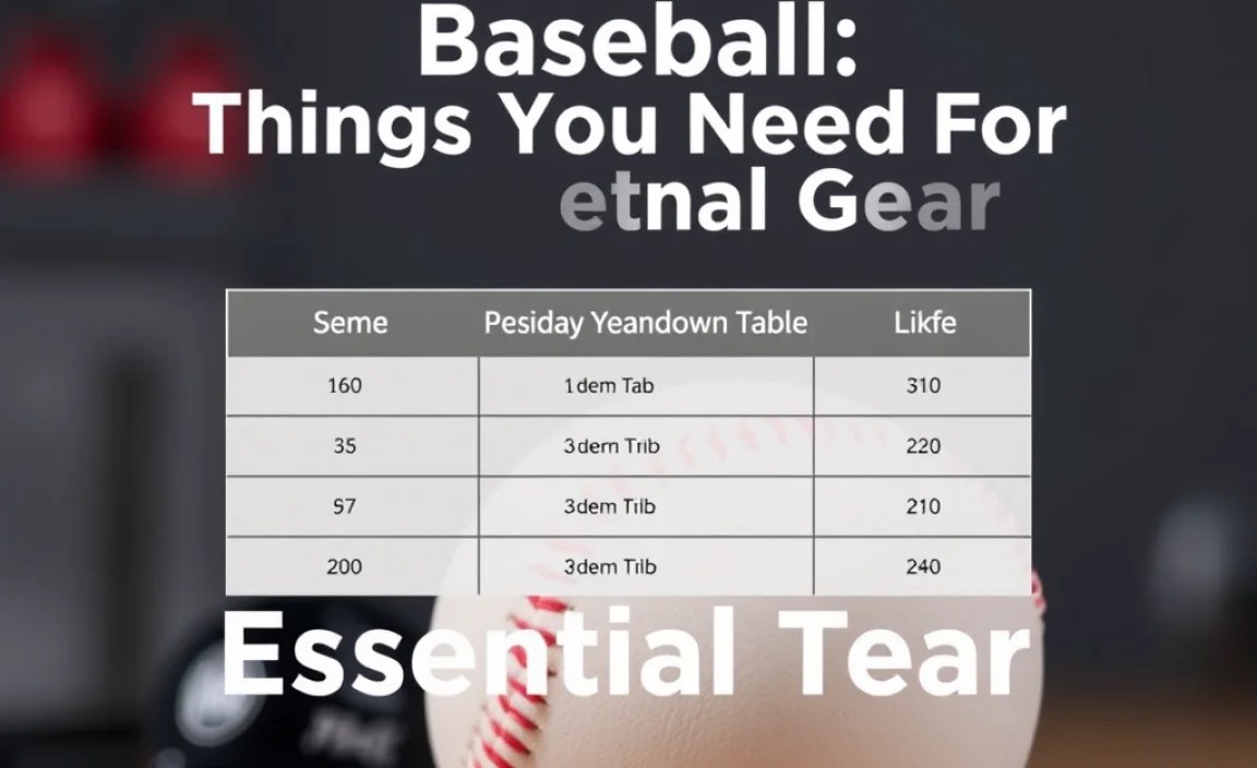 Gear Breakdown Table: A Quick Reference