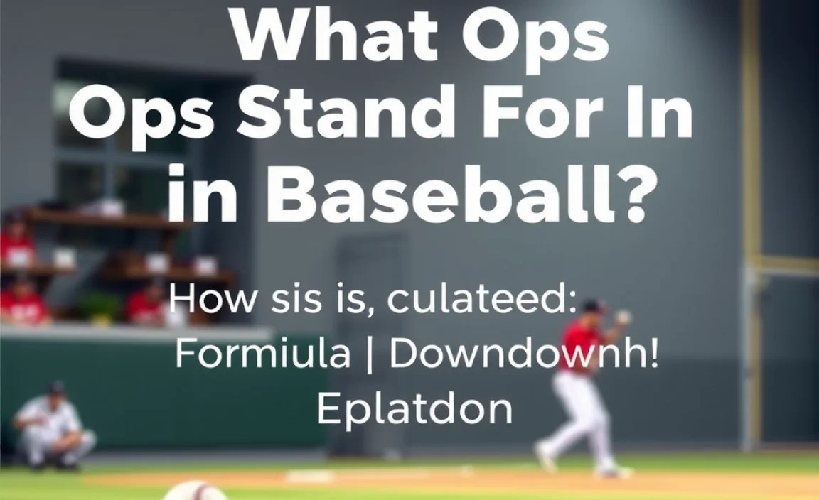 How OPS is Calculated: Formula Breakdown