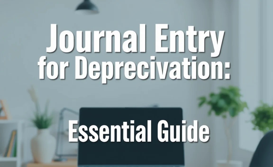 Journal Entry for Depreciation: Essential Guide