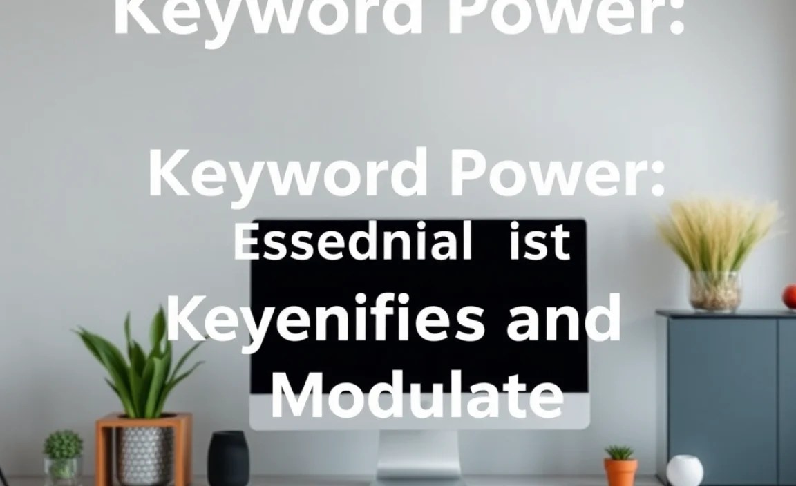 Keyword Modifiers and Modulators