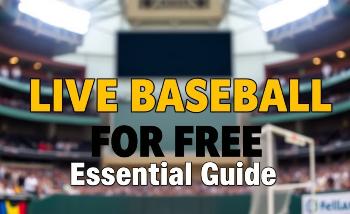 Live Baseball For Free: Essential Guide