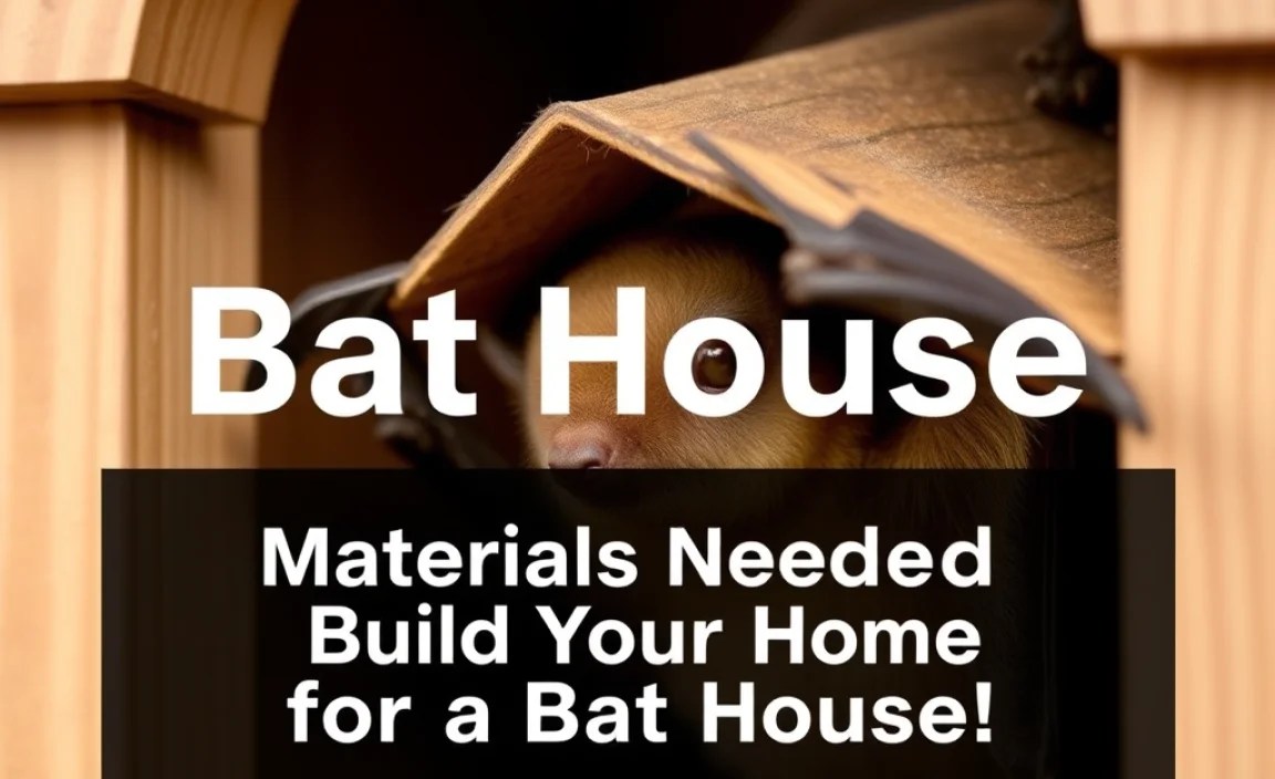 Materials Needed for a Bat House