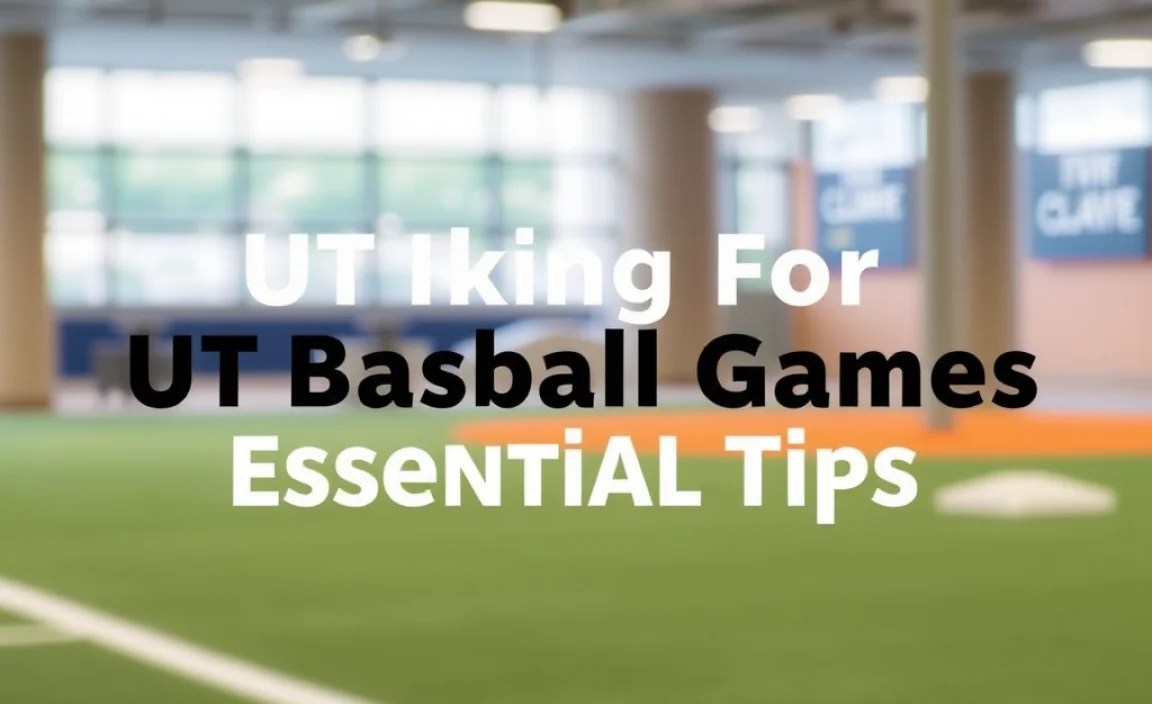 Parking For UT Baseball Games: Essential Tips