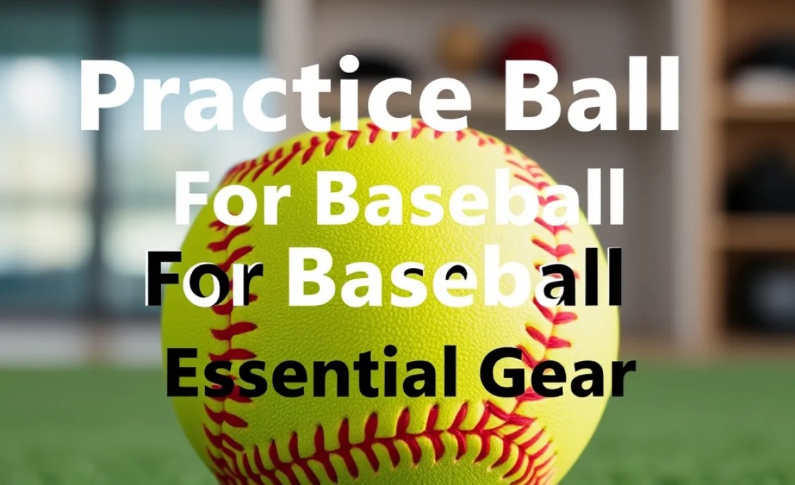 Practice Balls For Baseball: Essential Gear