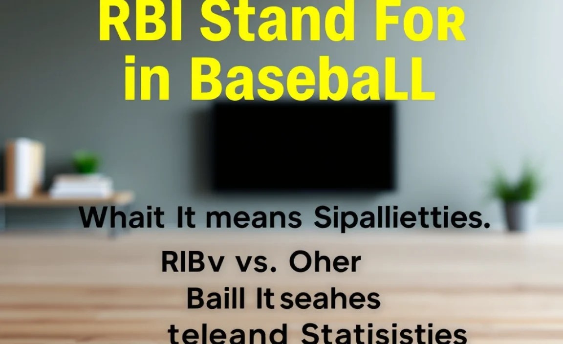 RBI vs. Other Baseball Statistics