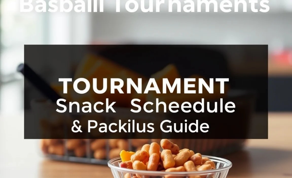 Sample Tournament Snack Schedule &amp; Packing Guide
