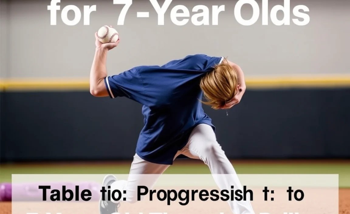 Table: Skill Progression for 7-Year-Old Throwing Drills