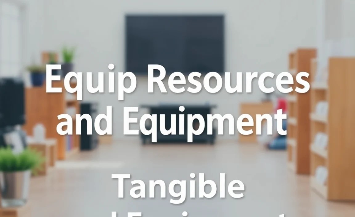 Tangible Resources and Equipment