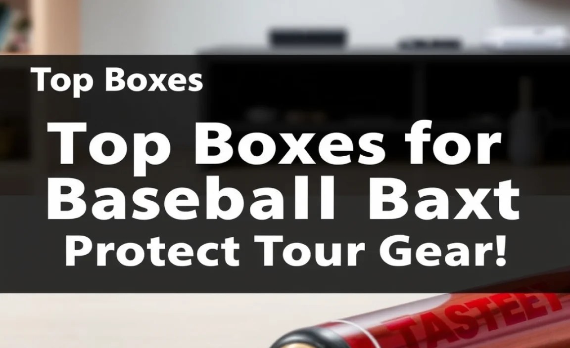 Top Brands Offering Baseball Bat Boxes