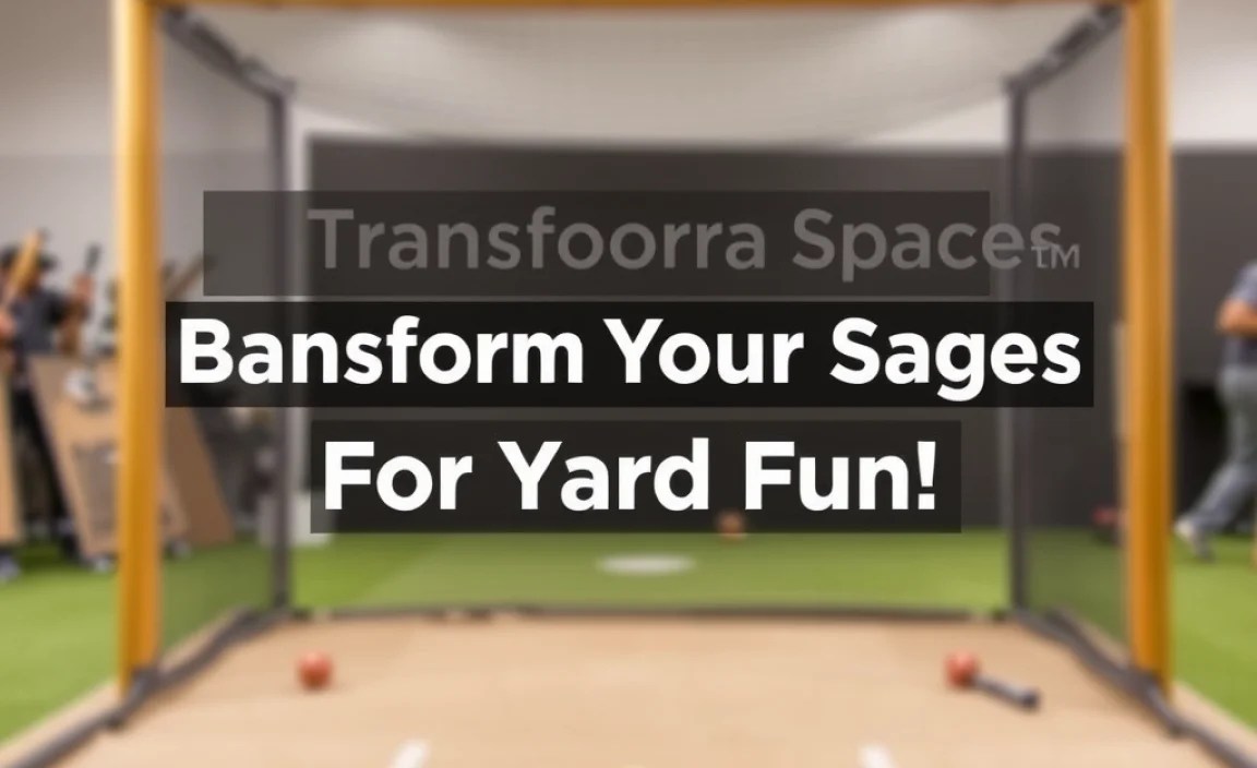Transform Your Space: Batting Cages For Yard Fun!
