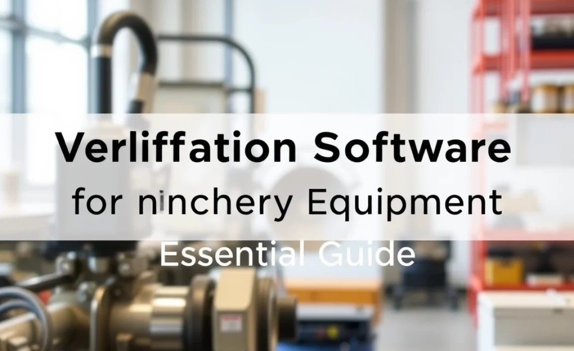 Verification Software for Machinery Equipment: Essential Guide