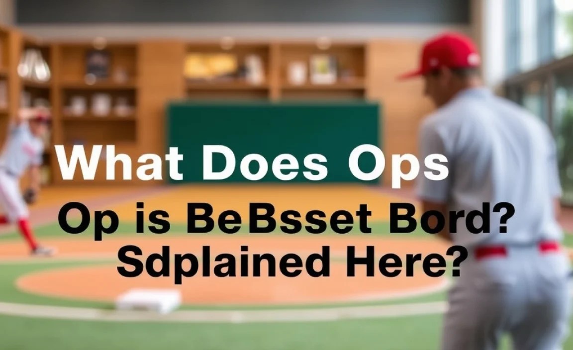 What Does Ops In Baseball Stand For? Explained Here!