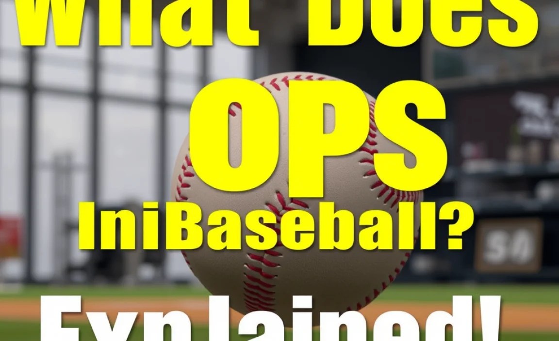 What Does Ops Stand For In Baseball? Explained!