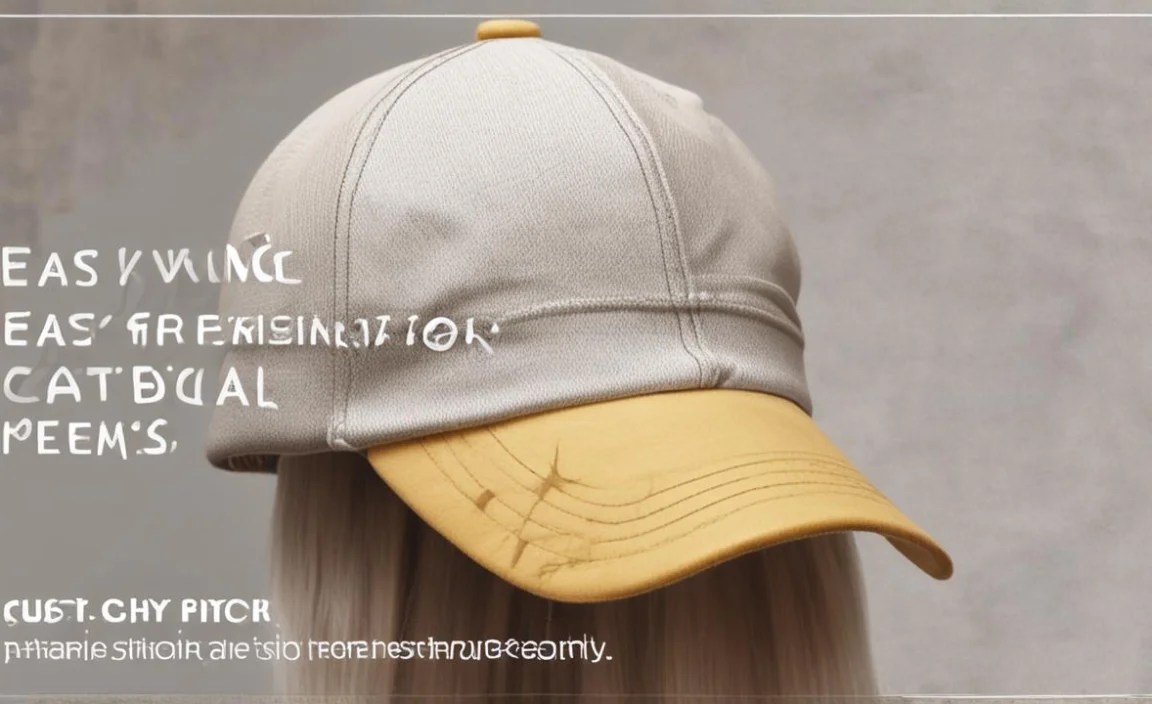 Easy Sewing Pattern For A Stylish Baseball Cap