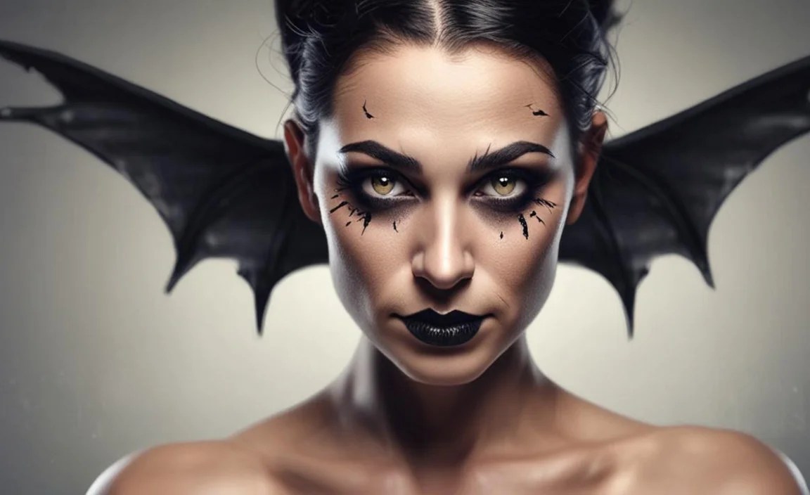 Step-by-Step Bat Makeup Tutorial