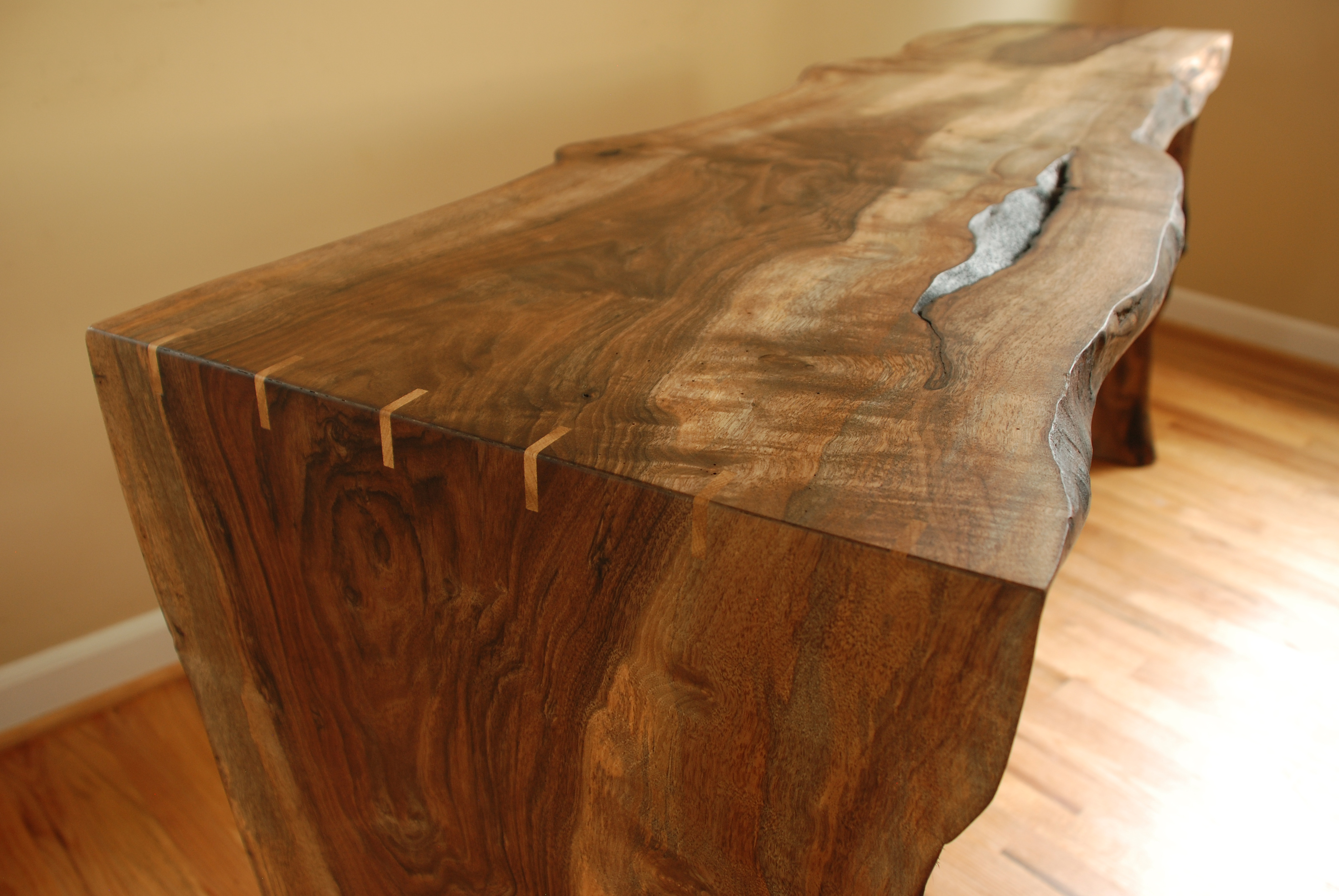 Live Edge Walnut Console Table FrisonLogue Hardwoods