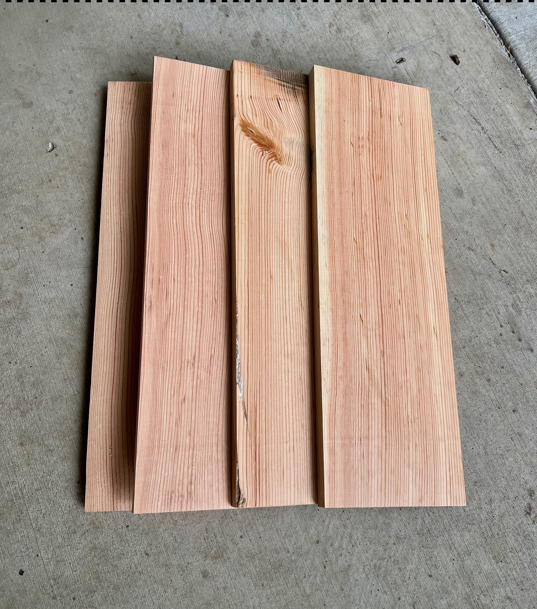 Douglas Fir Boards 24” x 7 1/2” x 7/8” FrisonLogue Hardwoods