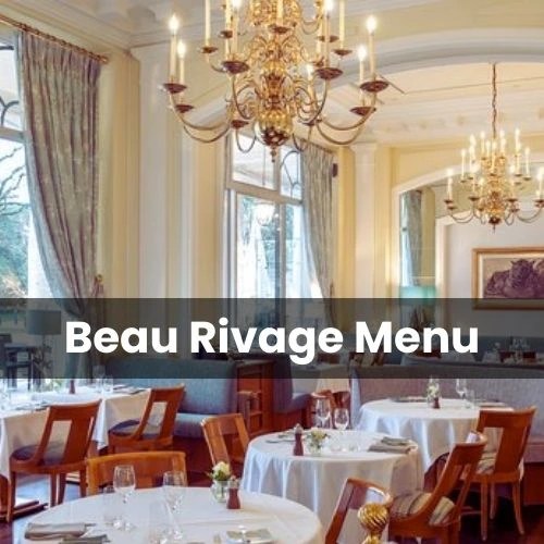 Beau Rivage Menu Prix France Mis à jour pour 2024