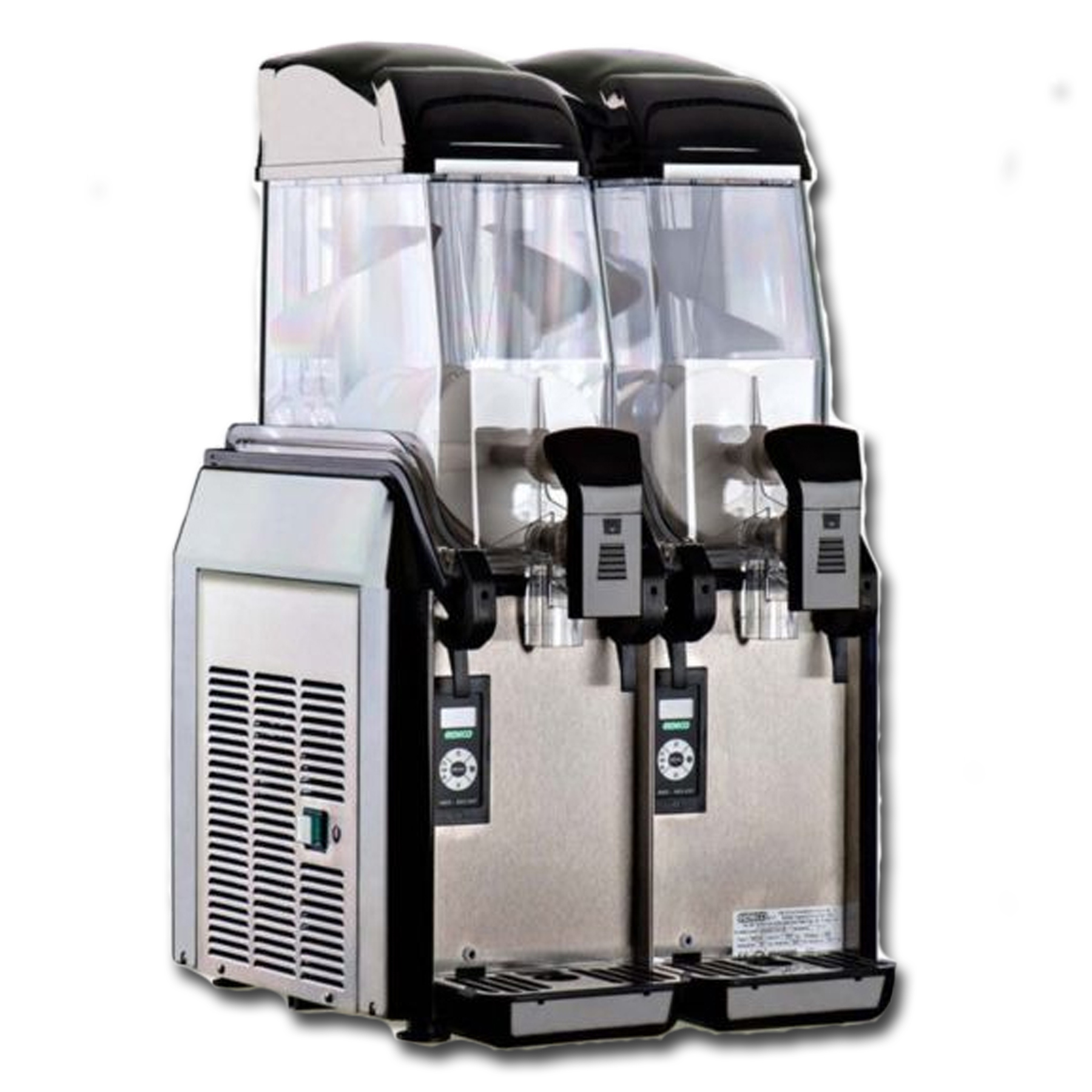 Slushy + Frozen Beverage Machine Elmeco Bigger Hopper So You Refill