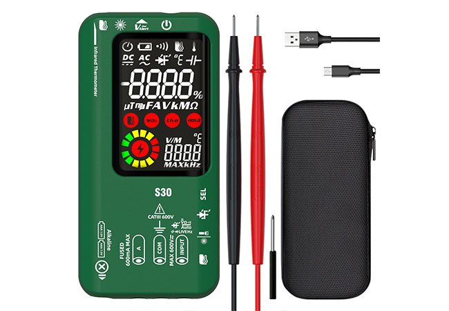 Smart Digital Multimeter, Auto Mode Selection, VFC Function