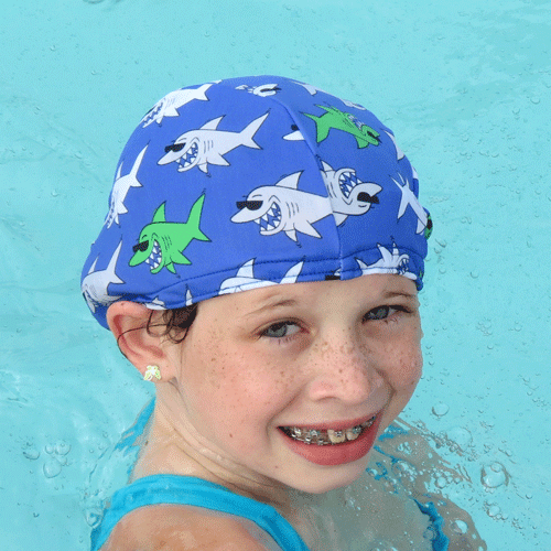 Lycra swim cap Cool Sharks