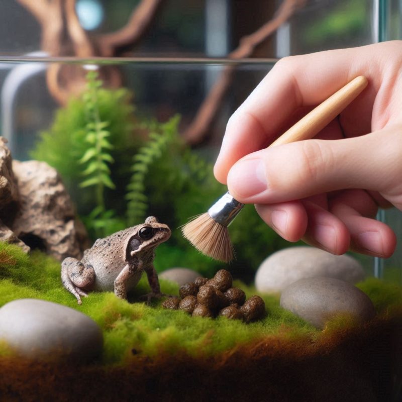 How Do You Clean Frog Poop In A Terrarium?