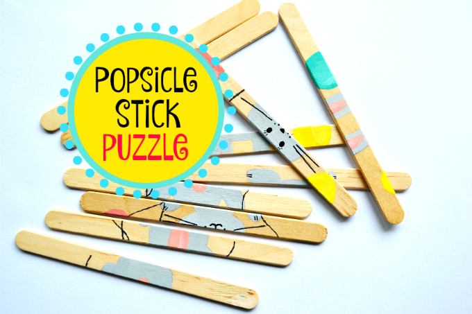 Popsicle Stick Puzzle Frogs and Fairies