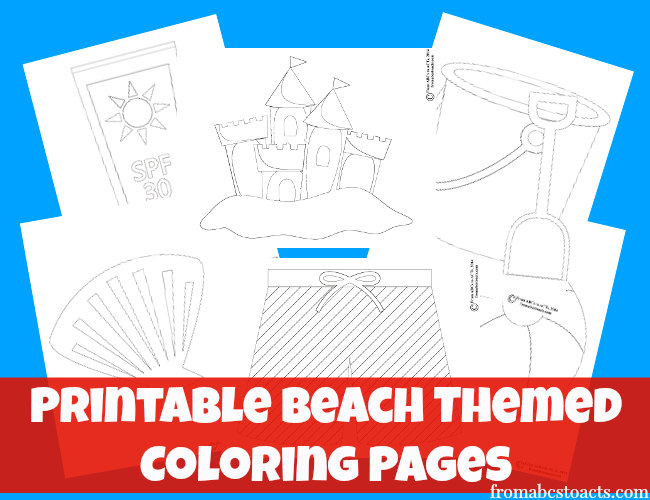 Beach themed printables DIY Printables