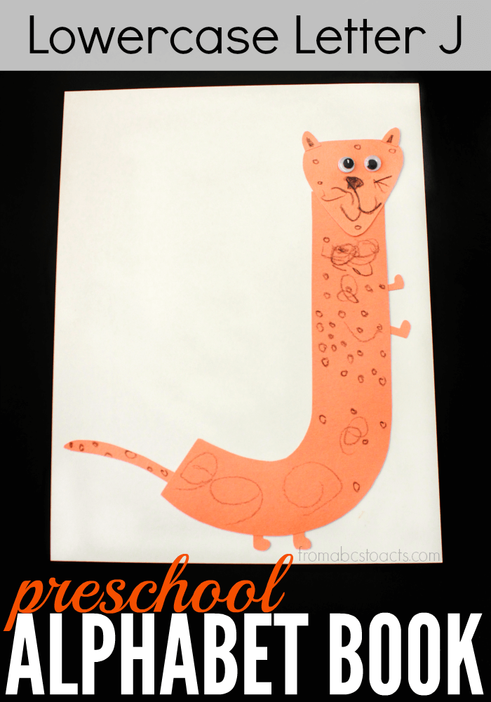 Preschool Alphabet Book Lowercase Letter J From ABCs to ACTs