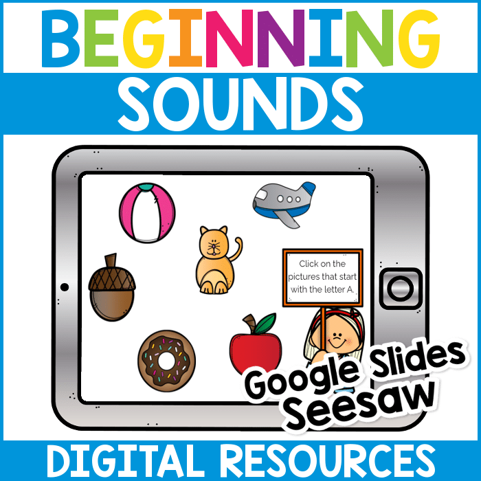 Digital Beginning Sounds Google Slides Seesaw From ABCs to ACTs