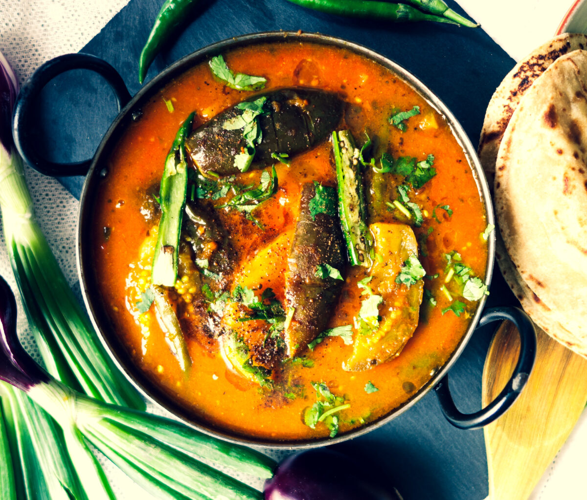 Baby Aubergines and potatoes curry recipe From bowl to soul