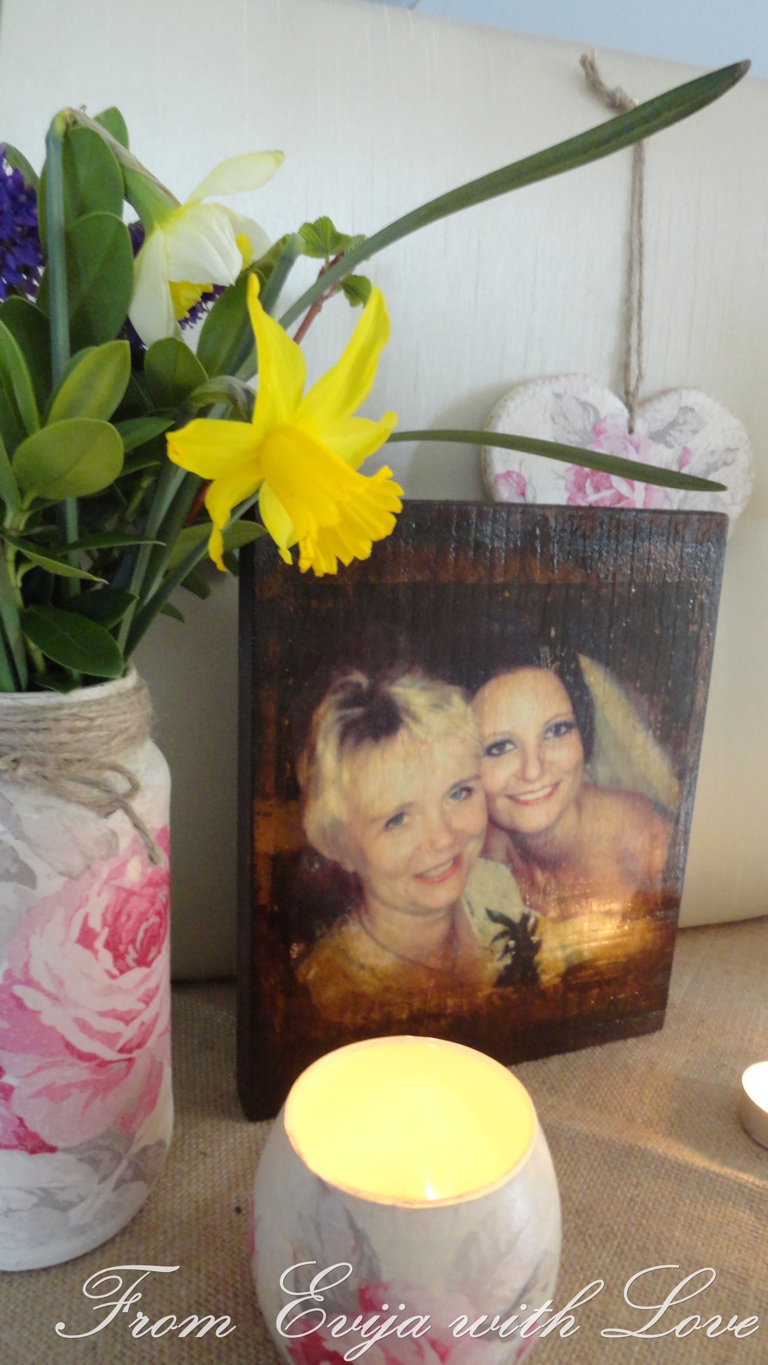 Photo Transfer on Wood Mod Podge Project From Evija with Love