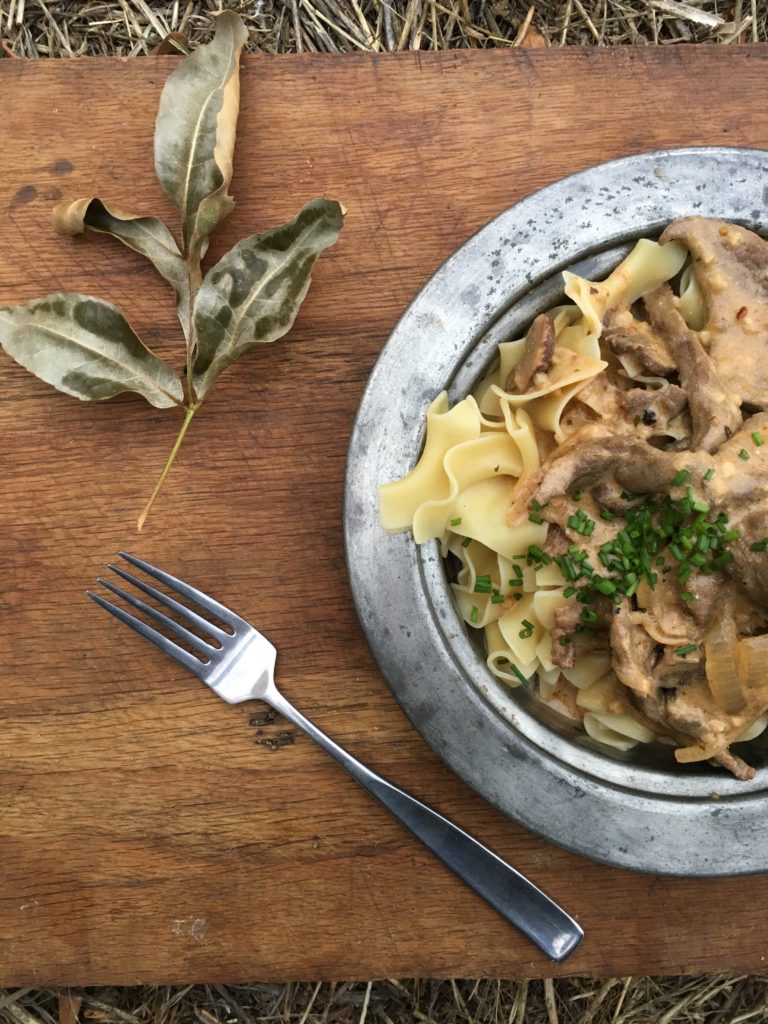 Venison & Red Wine Stroganoff From Field To Plate