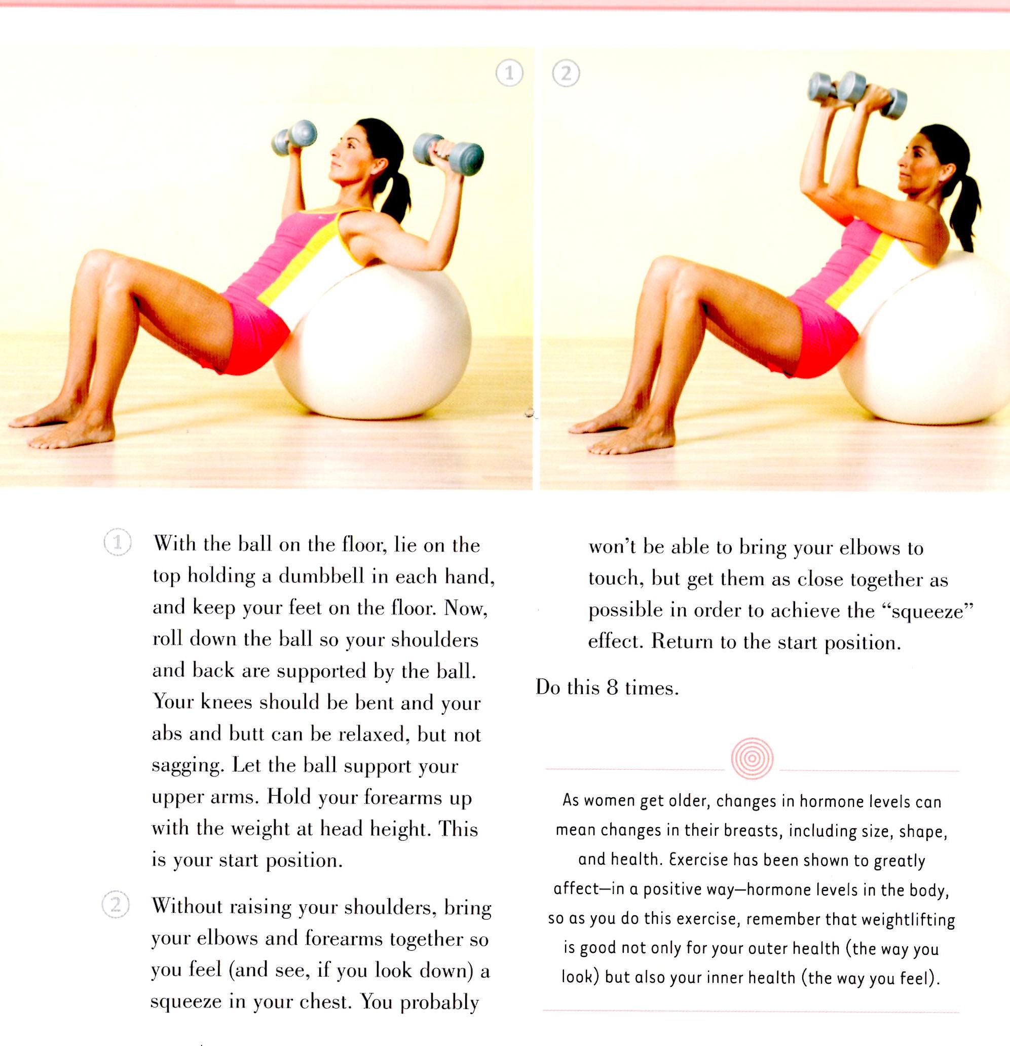 Incline Chest Squeeze on a Stability Ball From Florida to North Dakota