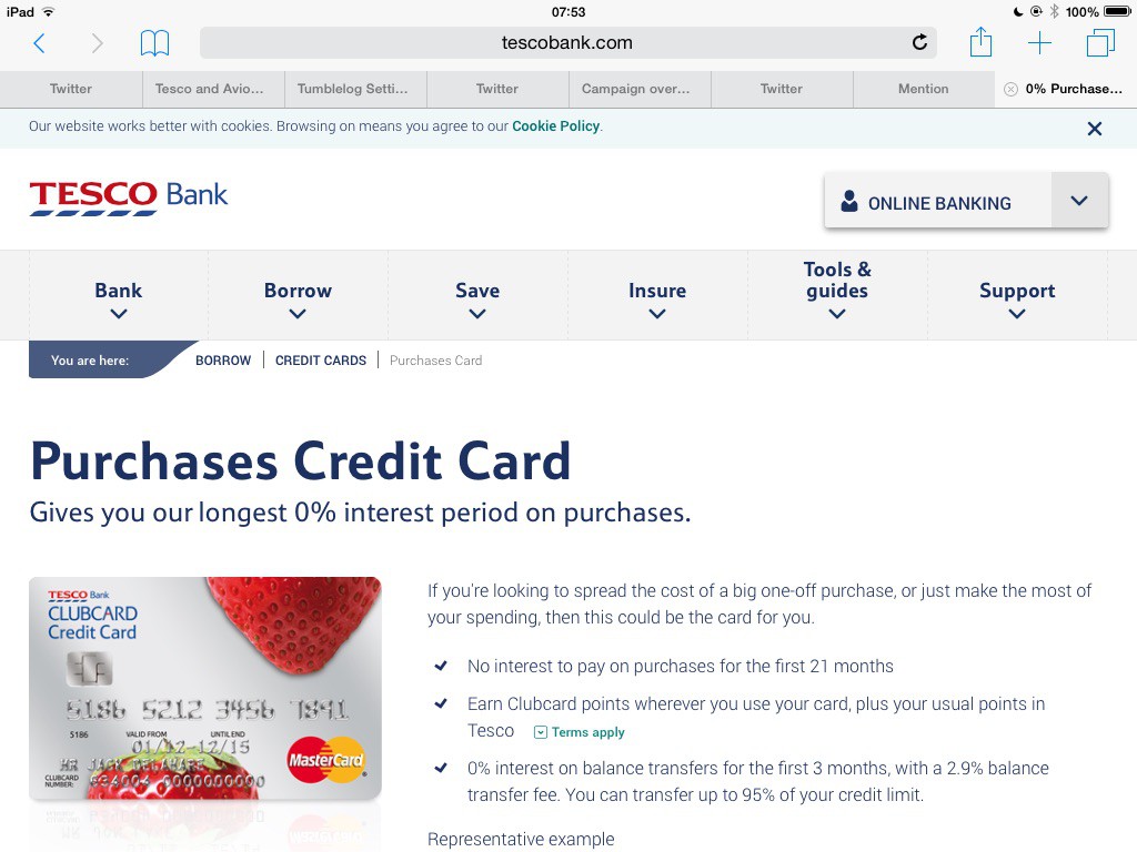 Tesco Bank Clubcard Credit Card From Miles to Smiles